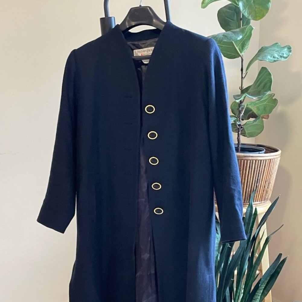 Yves Saint Laurent Vintage Wool Coat, Rive Gauche Paris